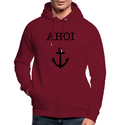 Unisex Bio-Hoodie von Stanley & Stella - Ahoi - Burgunderrot