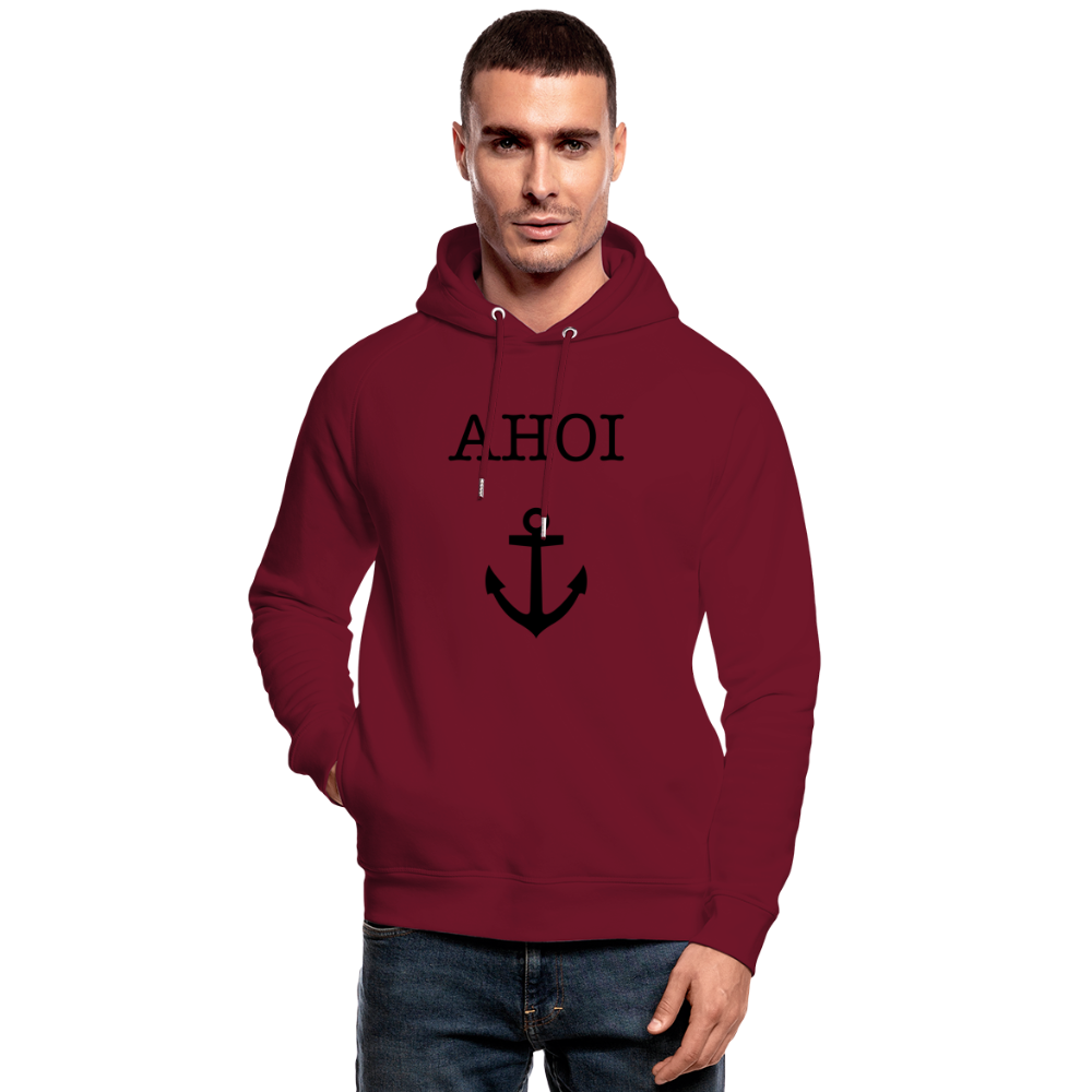 Unisex Bio-Hoodie von Stanley & Stella - Ahoi - Burgunderrot