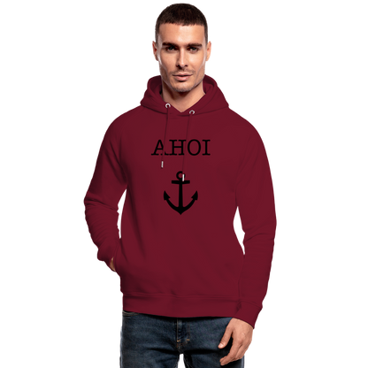 Unisex Bio-Hoodie von Stanley & Stella - Ahoi - Burgunderrot