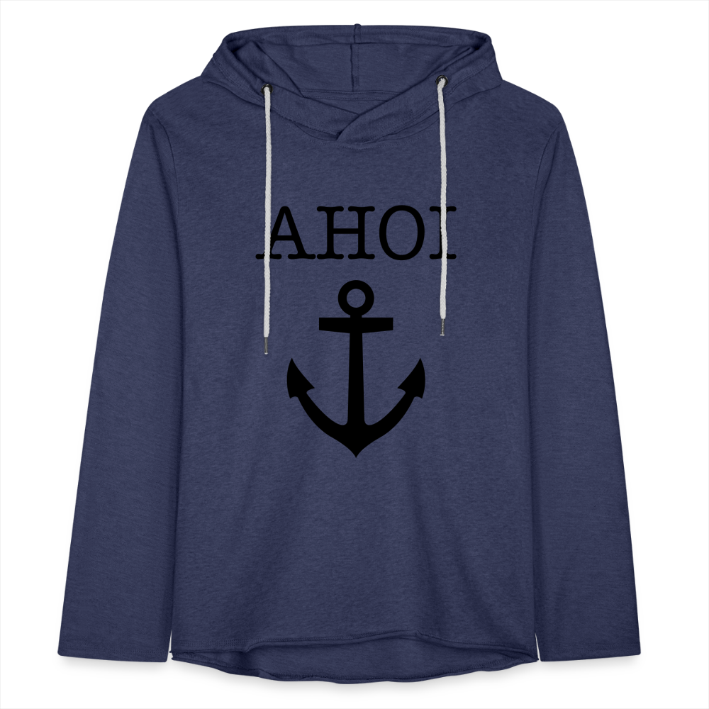 Leichtes Kapuzensweatshirt Unisex - Ahoi - Navy meliert