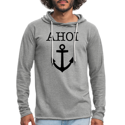 Leichtes Kapuzensweatshirt Unisex - Ahoi - Grau meliert