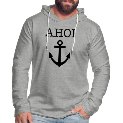 Leichtes Kapuzensweatshirt Unisex - Ahoi - Grau meliert