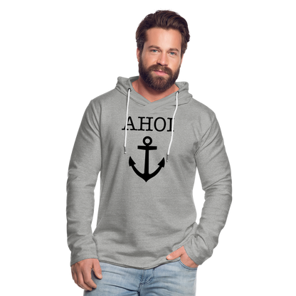 Leichtes Kapuzensweatshirt Unisex - Ahoi - Grau meliert