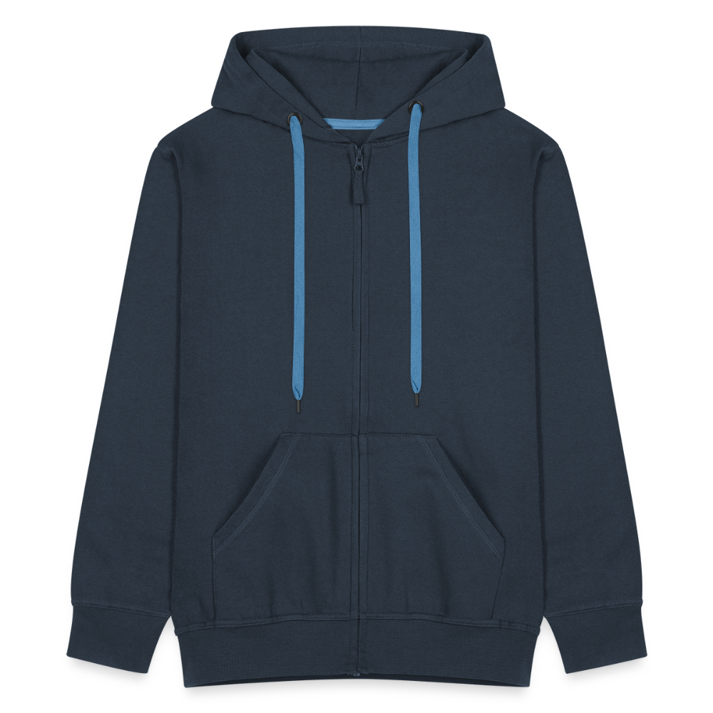 Männer Premium Kapuzenjacke - Ahoi - Navy