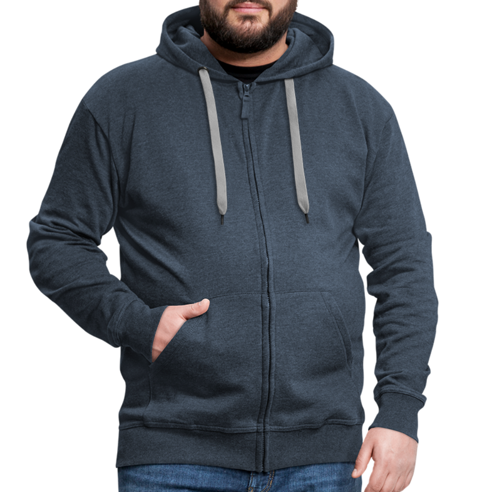 Männer Premium Kapuzenjacke - Ahoi - Jeansblau