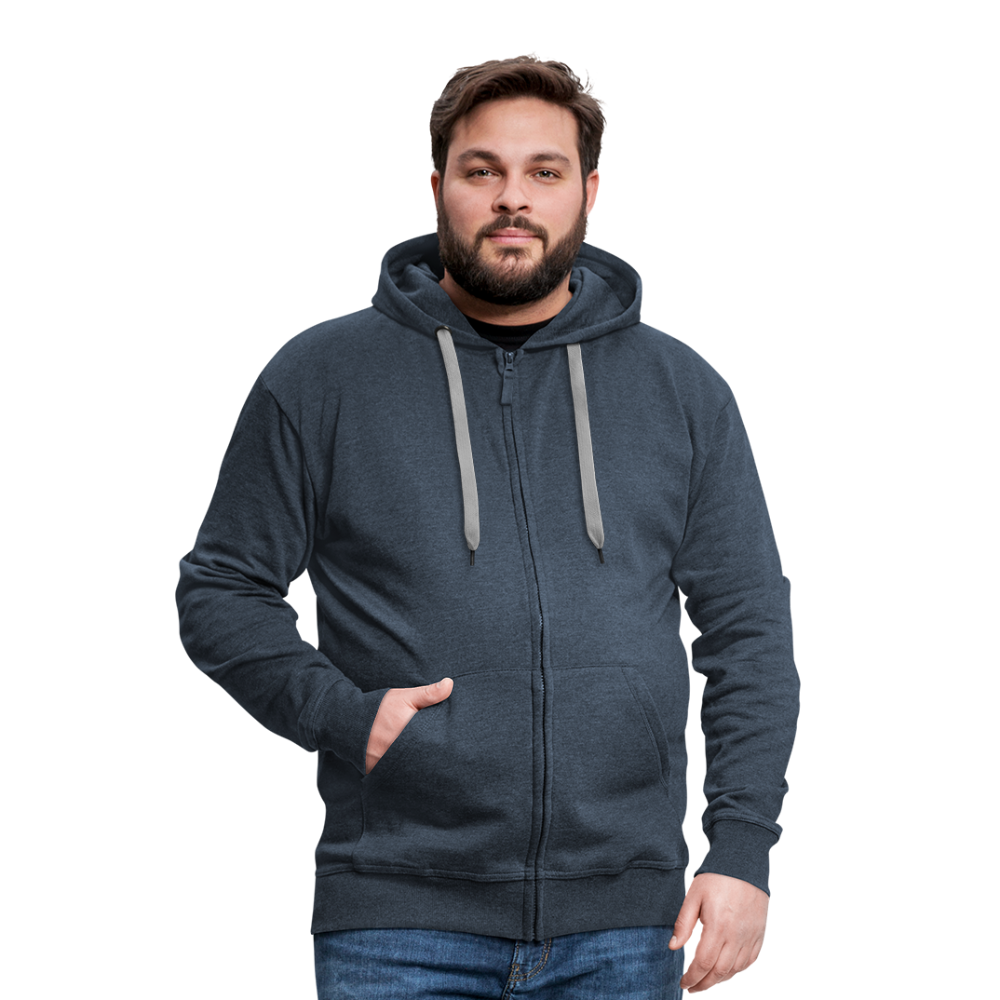 Männer Premium Kapuzenjacke - Ahoi - Jeansblau