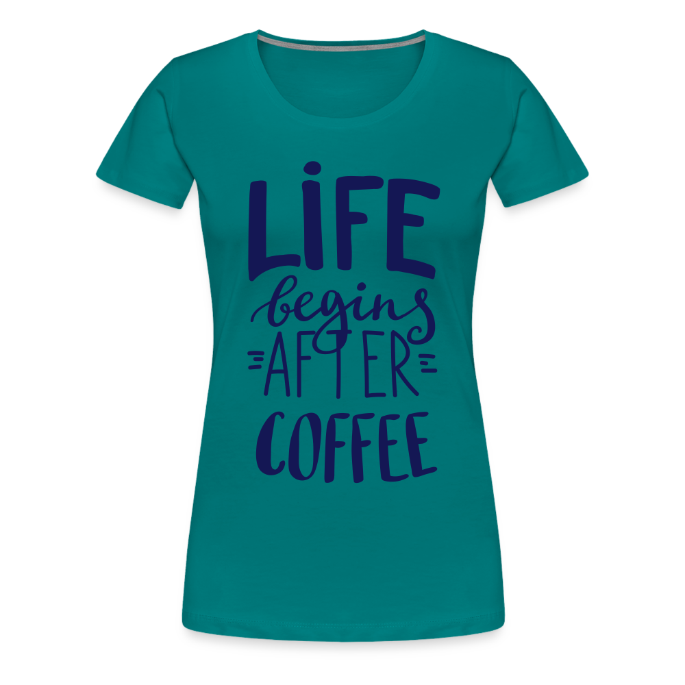 Frauen Premium T-Shirt - After coffee - Divablau