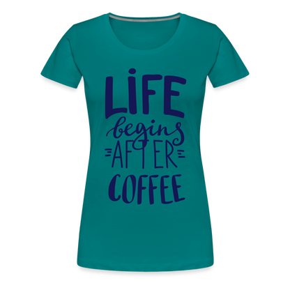 Frauen Premium T-Shirt - After coffee - Divablau