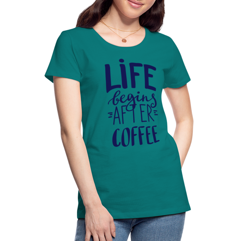 Frauen Premium T-Shirt - After coffee - Divablau