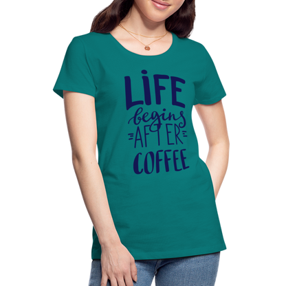 Frauen Premium T-Shirt - After coffee - Divablau