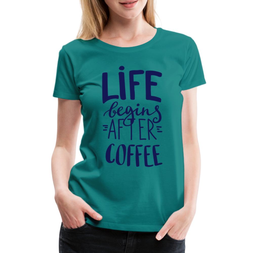 Frauen Premium T-Shirt - After coffee - Divablau