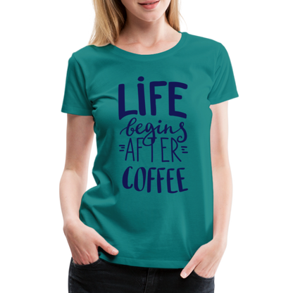 Frauen Premium T-Shirt - After coffee - Divablau