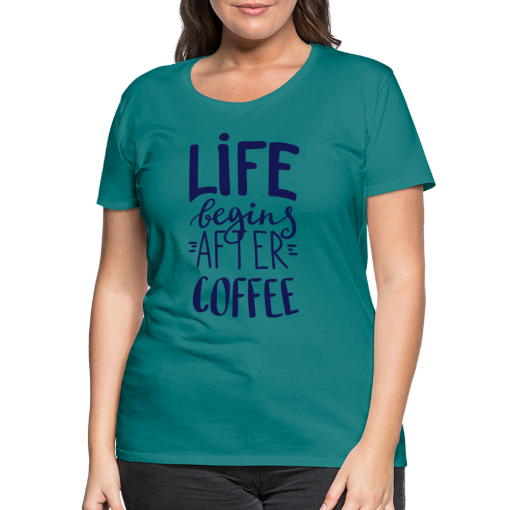 Frauen Premium T-Shirt - After coffee - Divablau