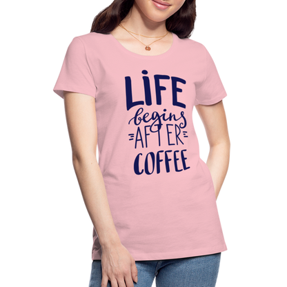 Frauen Premium T-Shirt - After coffee - Hellrosa