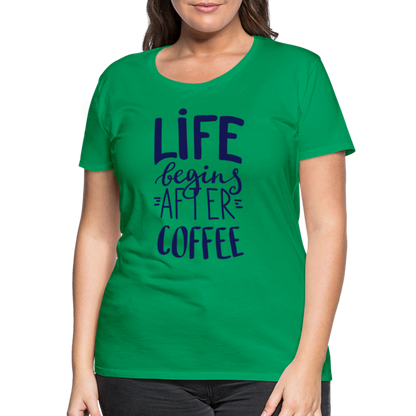 Frauen Premium T-Shirt - After coffee - Kelly Green