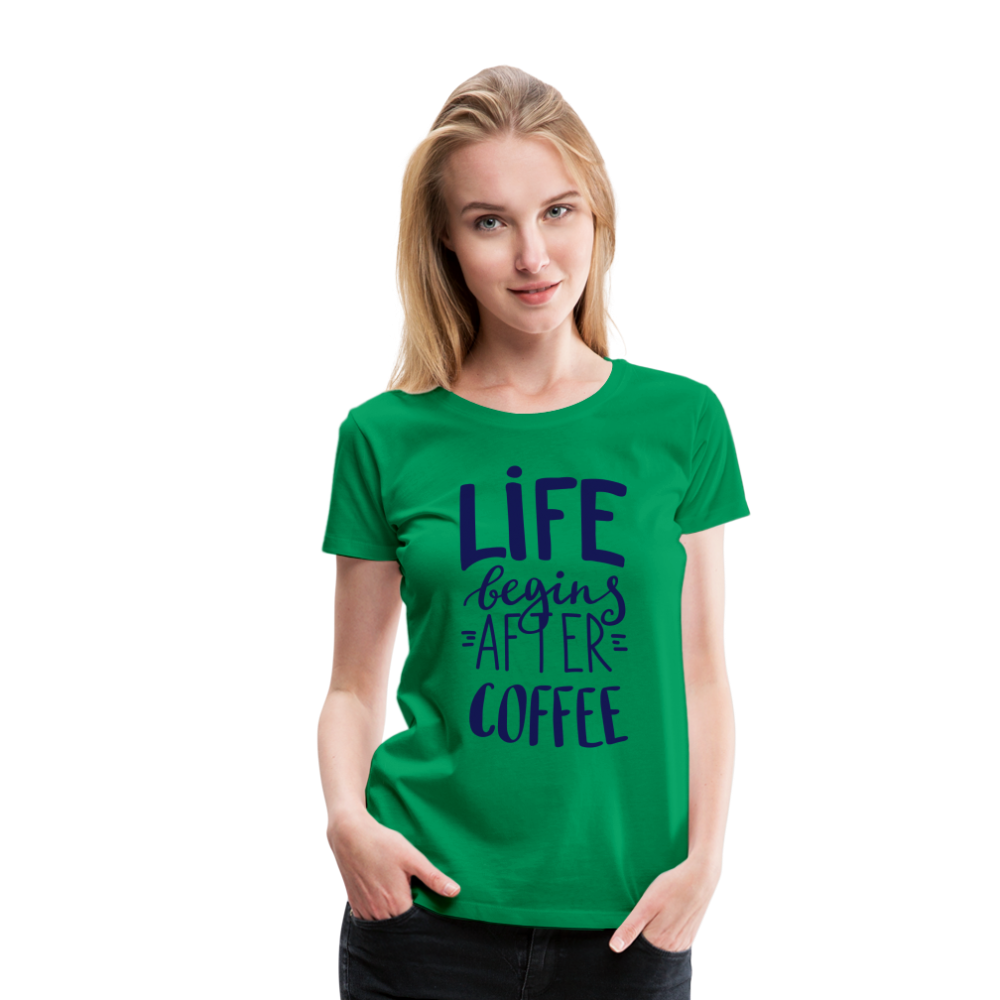 Frauen Premium T-Shirt - After coffee - Kelly Green