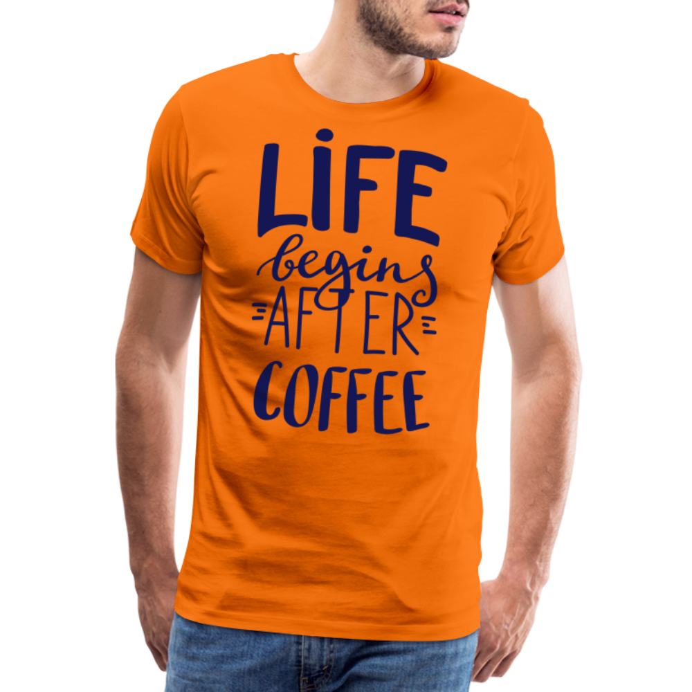 Männer Premium T-Shirt - After coffee - Orange