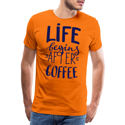 Männer Premium T-Shirt - After coffee - Orange