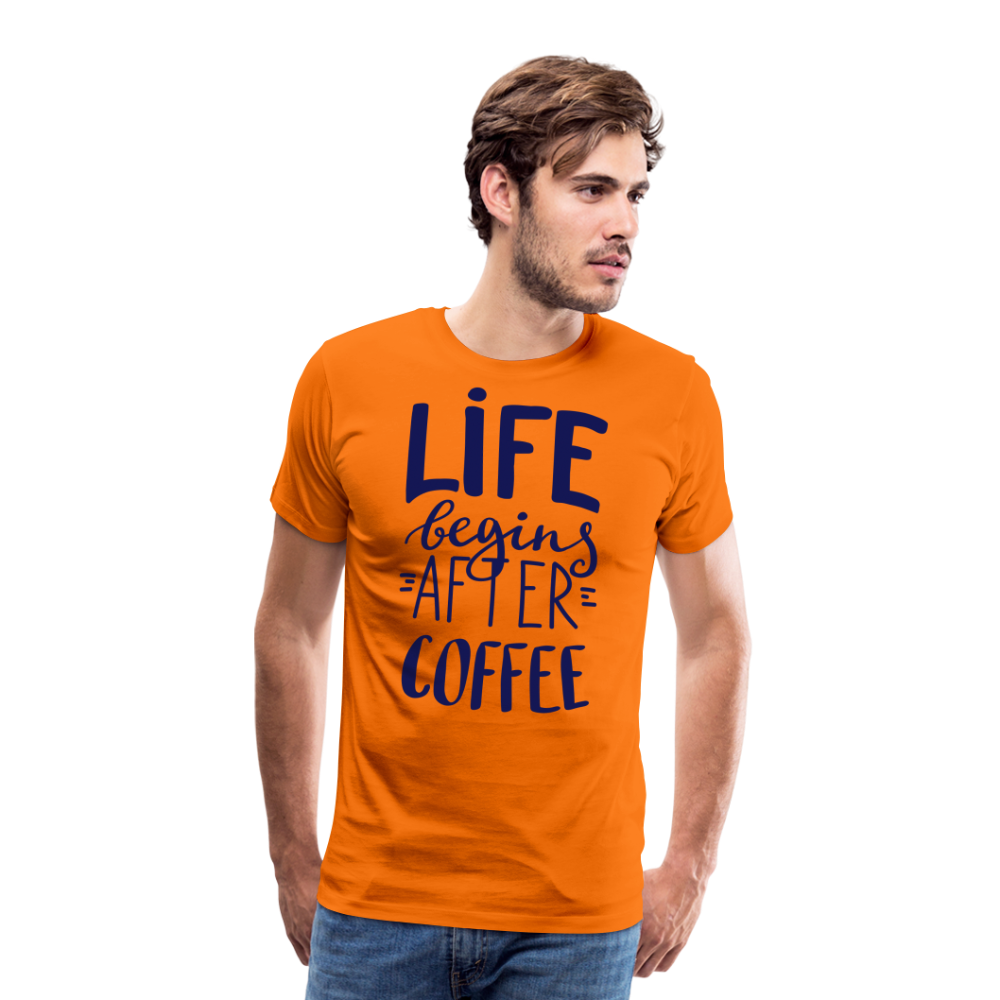 Männer Premium T-Shirt - After coffee - Orange