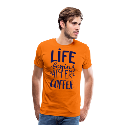 Männer Premium T-Shirt - After coffee - Orange