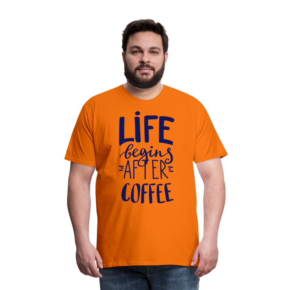 Männer Premium T-Shirt - After coffee - Orange