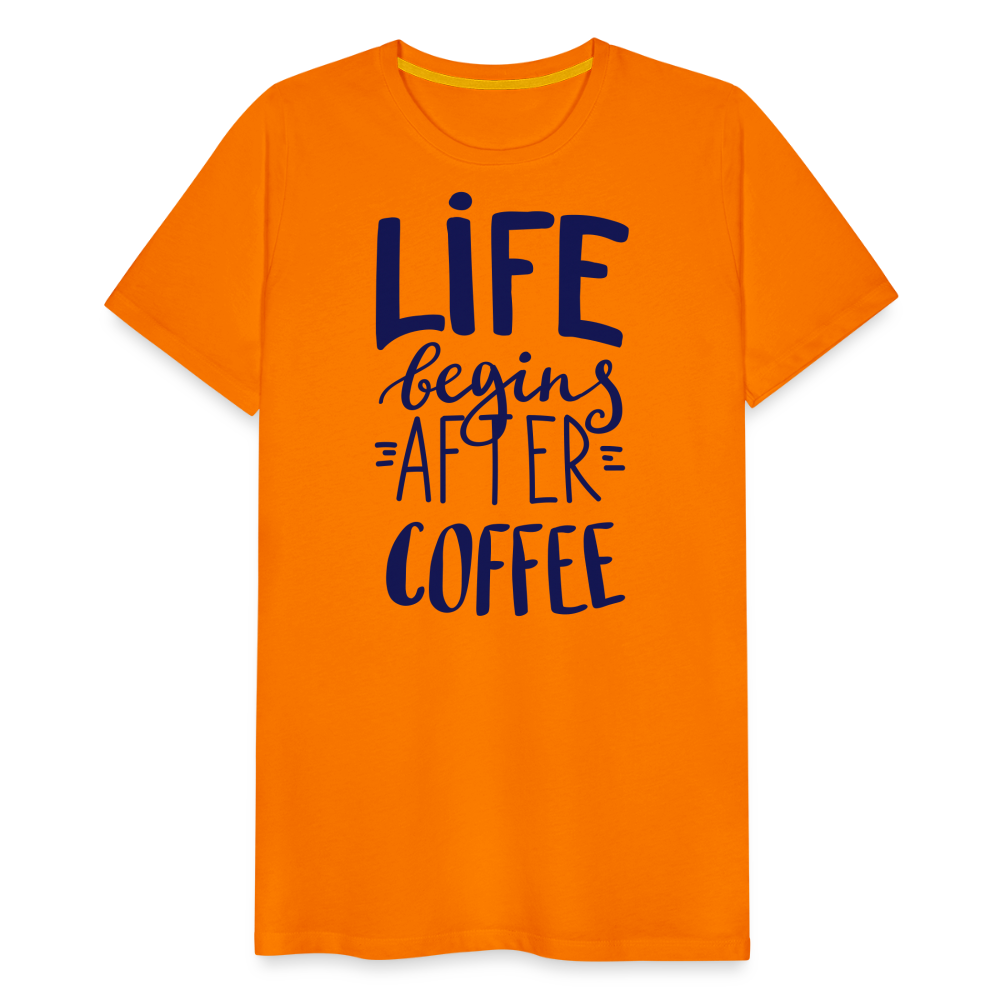 Männer Premium T-Shirt - After coffee - Orange