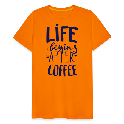 Männer Premium T-Shirt - After coffee - Orange