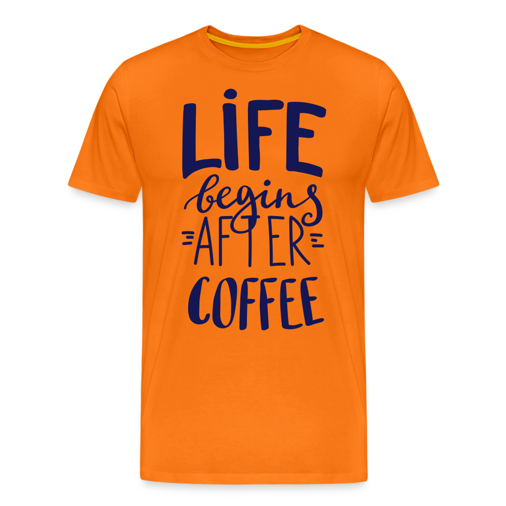 Männer Premium T-Shirt - After coffee - Orange