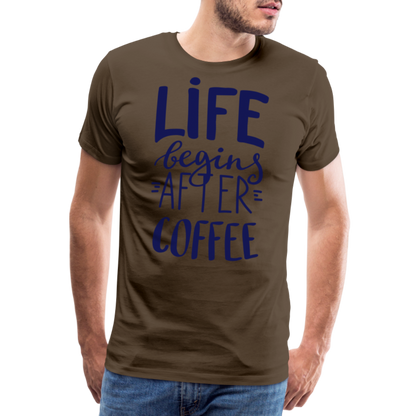 Männer Premium T-Shirt - After coffee - Edelbraun