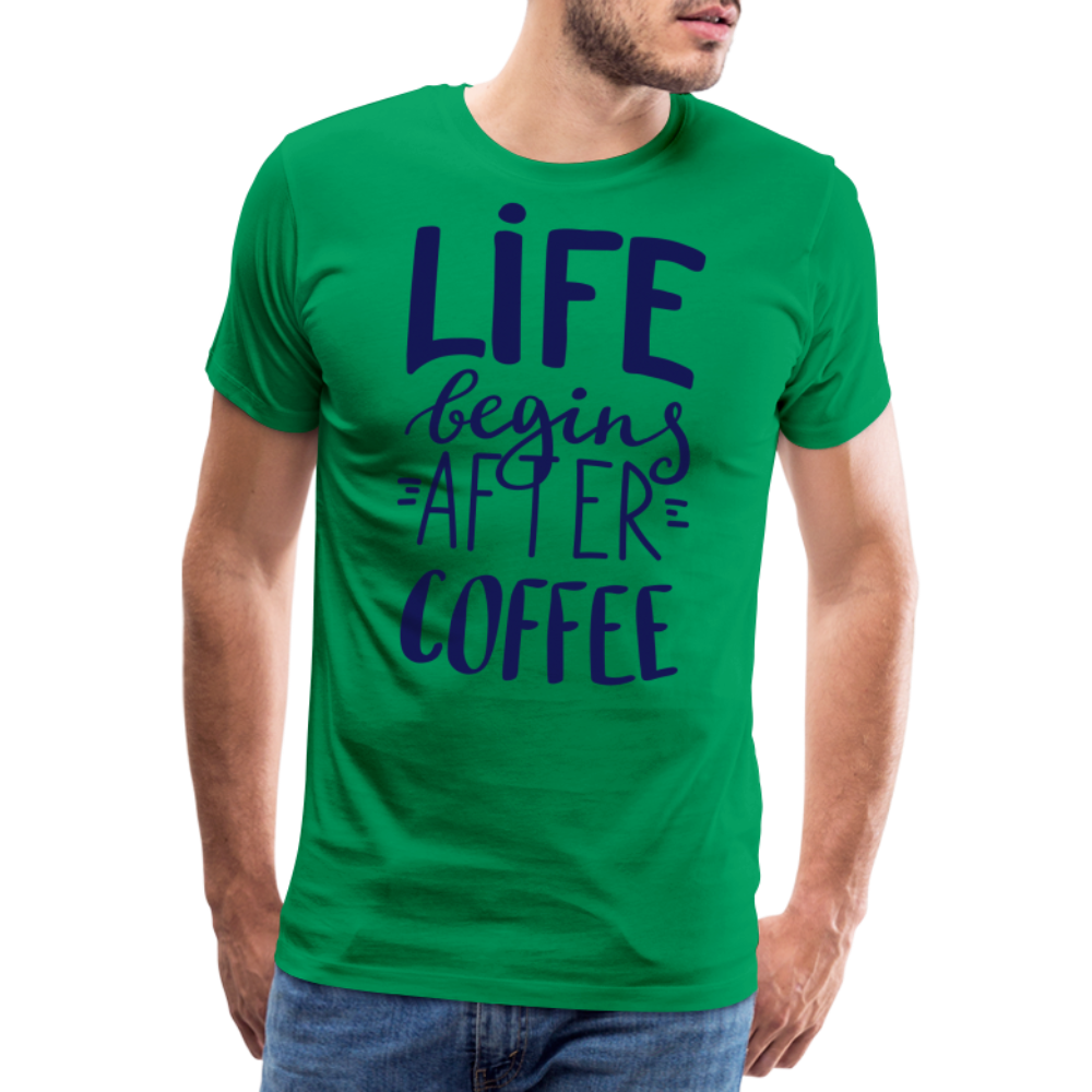 Männer Premium T-Shirt - After coffee - Kelly Green