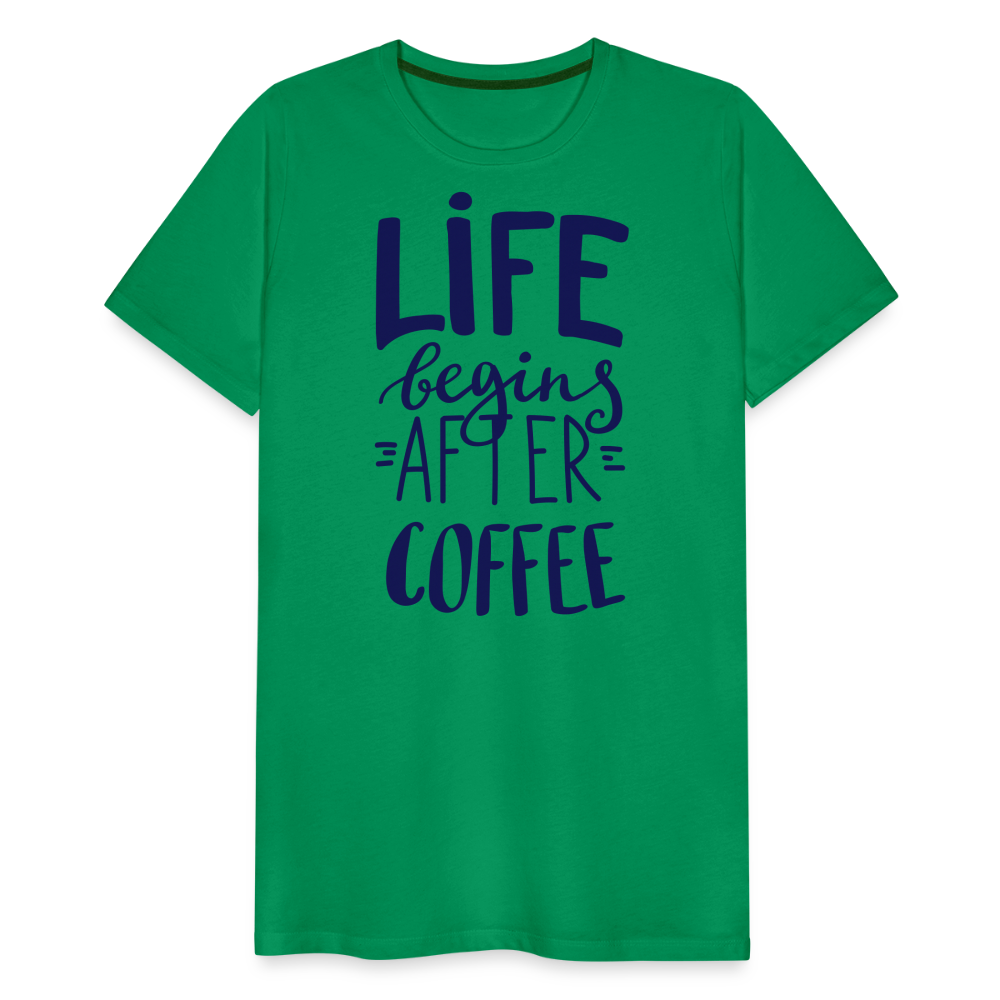 Männer Premium T-Shirt - After coffee - Kelly Green