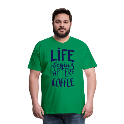 Männer Premium T-Shirt - After coffee - Kelly Green