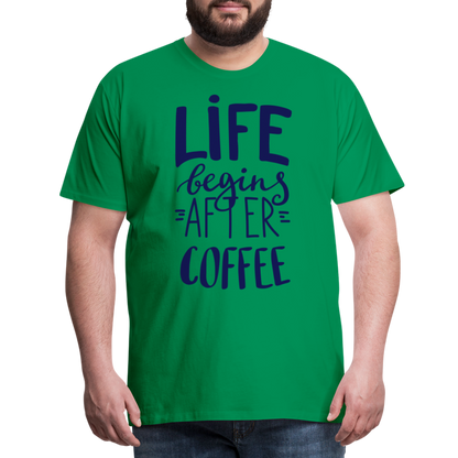 Männer Premium T-Shirt - After coffee - Kelly Green