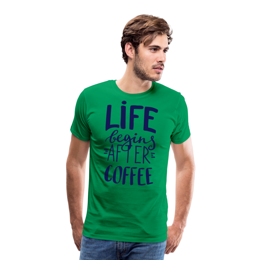 Männer Premium T-Shirt - After coffee - Kelly Green