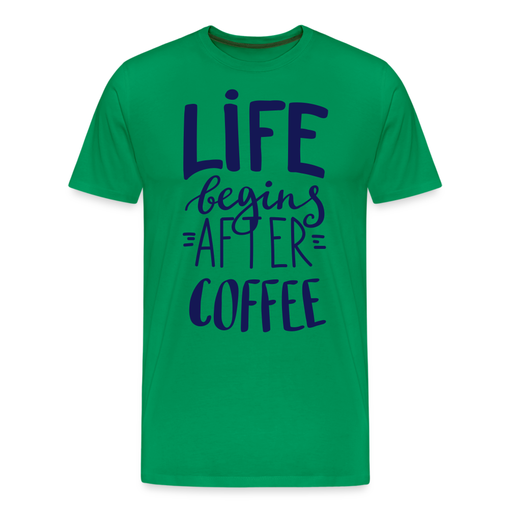 Männer Premium T-Shirt - After coffee - Kelly Green