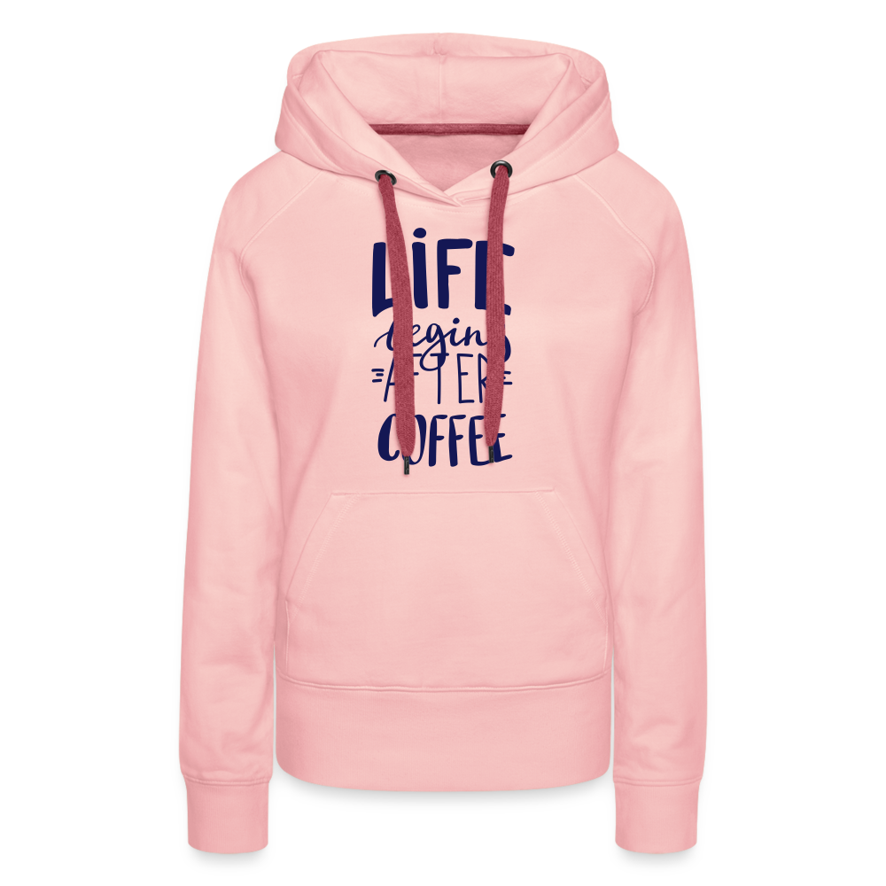 Frauen Premium Hoodie - After coffee - Kristallrosa