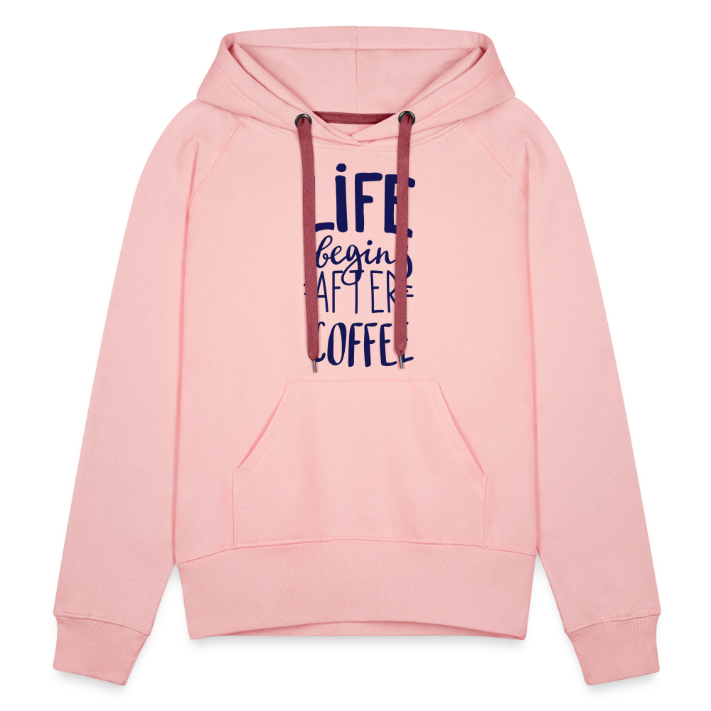 Frauen Premium Hoodie - After coffee - Kristallrosa