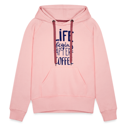 Frauen Premium Hoodie - After coffee - Kristallrosa