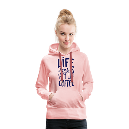 Frauen Premium Hoodie - After coffee - Kristallrosa