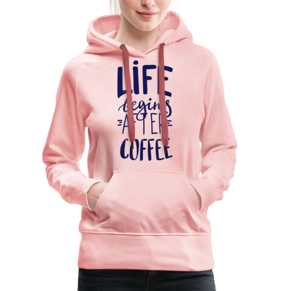 Frauen Premium Hoodie - After coffee - Kristallrosa