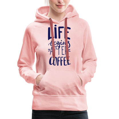 Frauen Premium Hoodie - After coffee - Kristallrosa