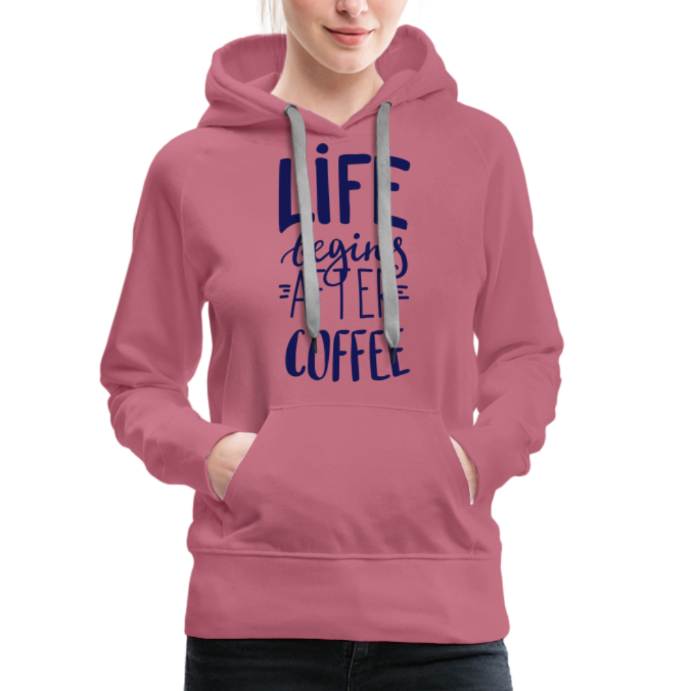 Frauen Premium Hoodie - After coffee - Malve