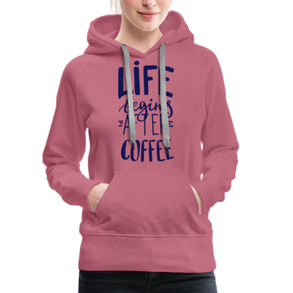 Frauen Premium Hoodie - After coffee - Malve