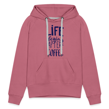 Frauen Premium Hoodie - After coffee - Malve