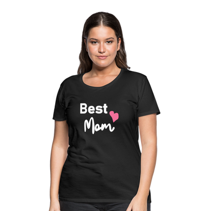 Frauen Premium T-Shirt - Best Mom Herz - Schwarz