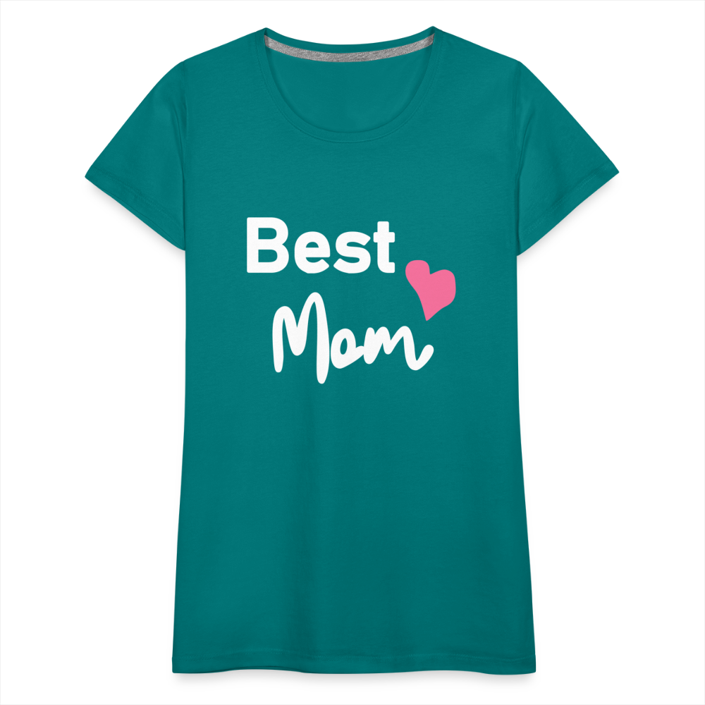 Frauen Premium T-Shirt - Best Mom Herz - Divablau