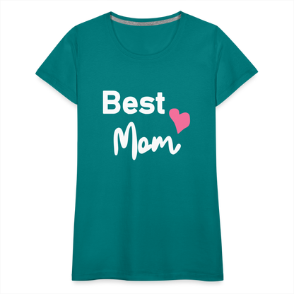 Frauen Premium T-Shirt - Best Mom Herz - Divablau