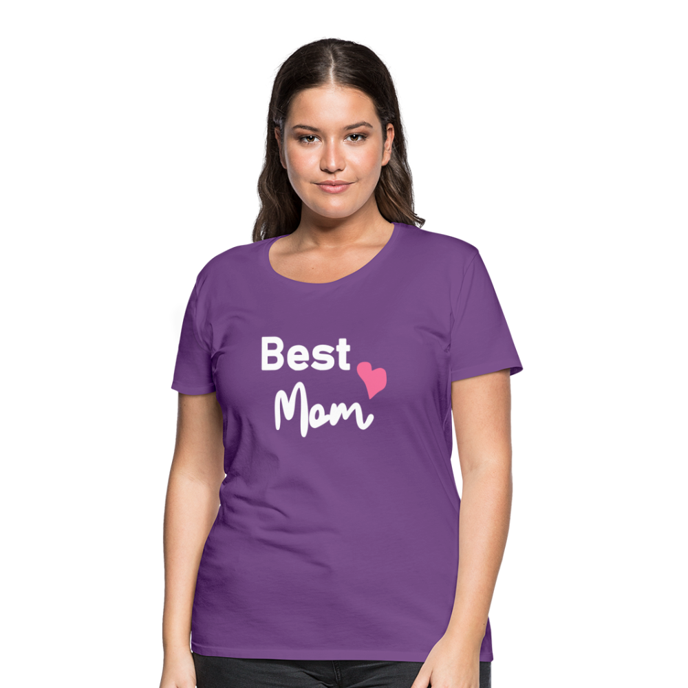 Frauen Premium T-Shirt - Best Mom Herz - Lila