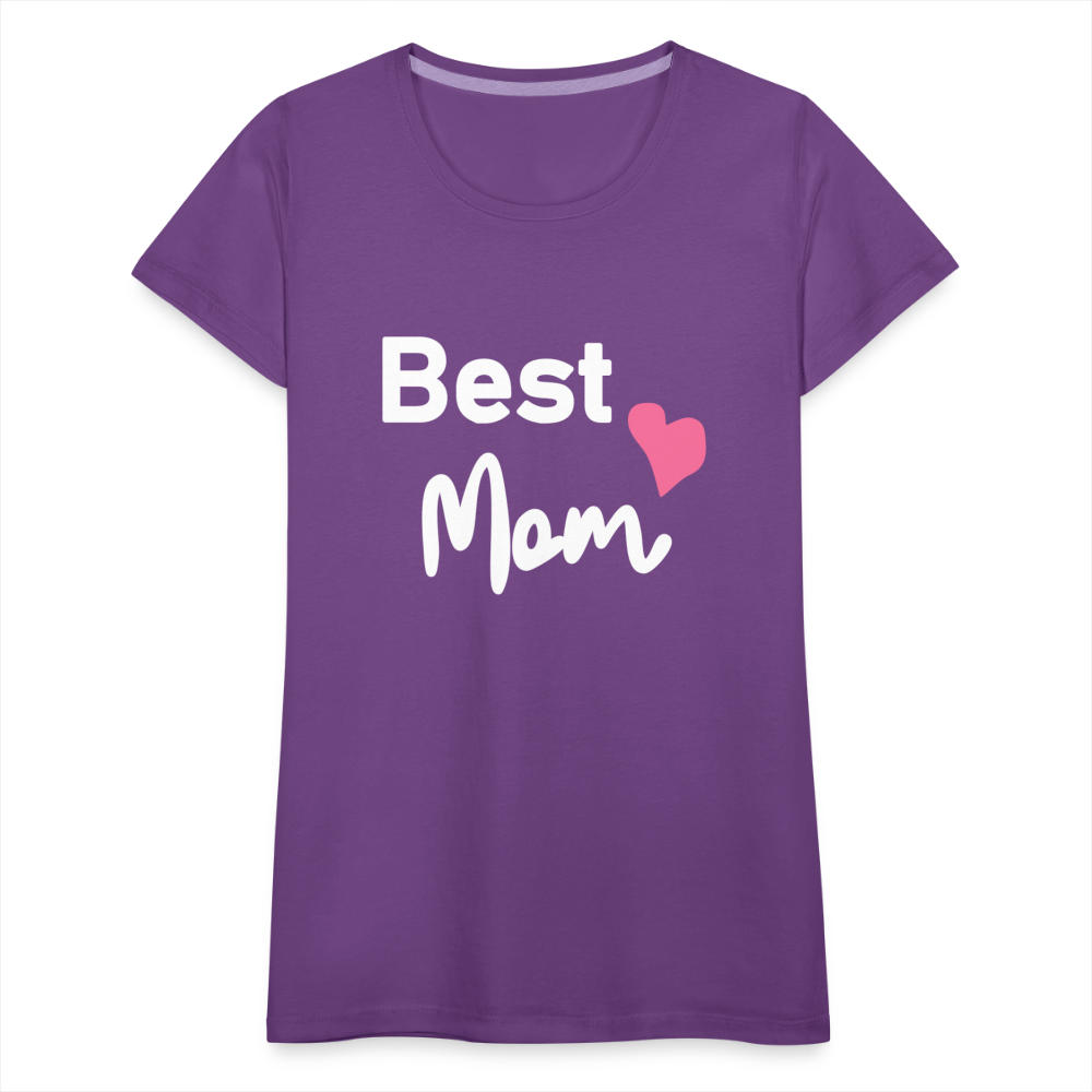 Frauen Premium T-Shirt - Best Mom Herz - Lila