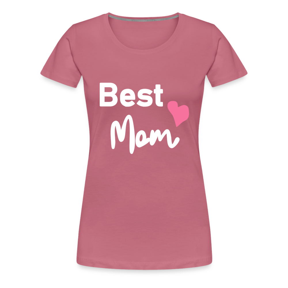 Frauen Premium T-Shirt - Best Mom Herz - Malve